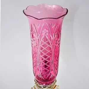 Парные Хрустальные Электрические Лампы - Светильники - Ночники, Германия, начало ХХ века.