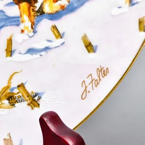 Коллекционная Фарфоровая тарелка - блюдо «Дети с тыквой», Rosenthal Германия - 1977 год.