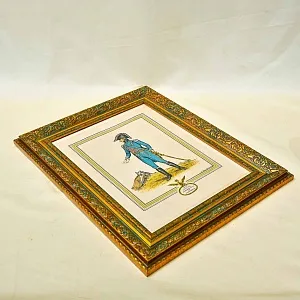 Антикварная Иллюстрация - Гравюра «Армия Наполеона - Офицер с донесением», Франция.