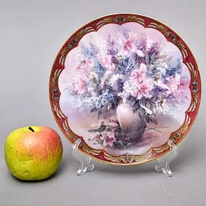 Коллекционная Тарелка «Озорной букет» Фарфор W.J.GEORGE США -1993 год.