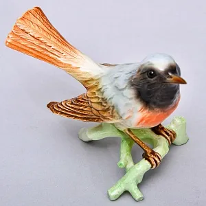 Коллекционная статуэтка «Птица. Горихвостка», Фарфор Goebel, Германия, 1979 - 1990 годы.