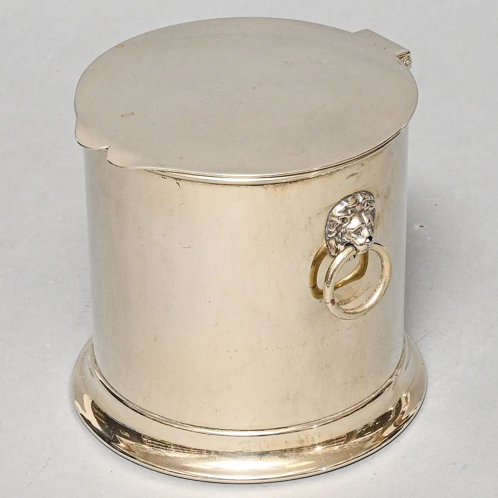 Антикварная Металлическая Ёмкость для подачи Колотого Льда, Silverplate, J. B. Chatterley & Sons Ltd. Англия -1900 -1910 годы.