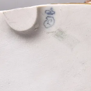  Антикварная Фарфоровая статуэтка «Три путти, играющие с козлом», Ludwigsburg Германия, 1919 - 1927 гг.