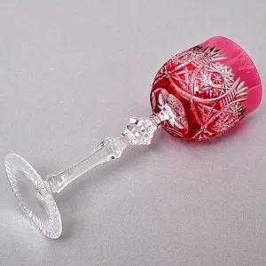 Розовый Бокал для Вина, серия «Berlin», Цветной Хрусталь JOSKA BODENMAIS, Германия 70 гг.