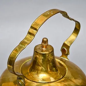 Большой Антикварный Латунный Чайник на 5 литров, Франция, начало ХХ века.