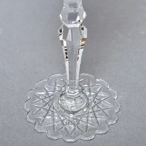 Антикварный Хрустальный Фужер - Бокал для вина Knittel FAKIRIS Силезия, Германия, 30-е годы ХХ века.