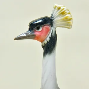 Коллекционная Фарфоровая статуэтка "Птицы. Венценосные журавли", Германия первая половина ХХ века.