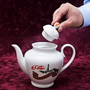 Коллекционный Чайный сервиз «Эгоист» - «65 лет Победы», Фарфор ИФЗ, Россия. 