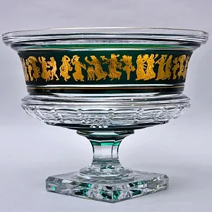 Большая Хрустальная Ваза «Jupiter. Dance De Flore», VAL SAINT LAMBERT / Вал Сант Ламберт Бельгия.