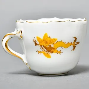 Коллекционная Фарфоровая Кофейная Пара «Золотой Дракон», MEISSEN / МЕЙСЕН Германия.
