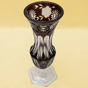 Классическая Ваза Цветного Хрусталя WMF Crystal Cabinet Германия Н-30 см., конец 60-х гг.