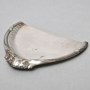 Старинный Металлический Совок и скребок для уборки крошек со стола, SHEFFIELD Англия.