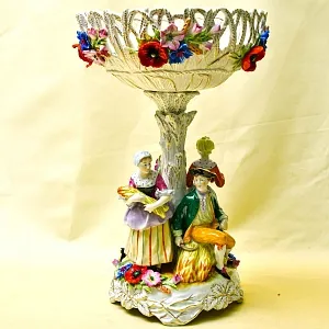 Редкость!!! Большая Фарфоровая Ваза «УРОЖАЙ», PLAUE Германия середина ХХ века.