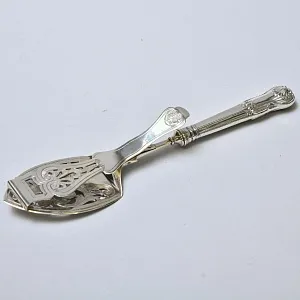 Антикварная Лопатка с фиксатором для подачи готовых блюд, SHEFFIELD Англия, первая половина ХХ века.