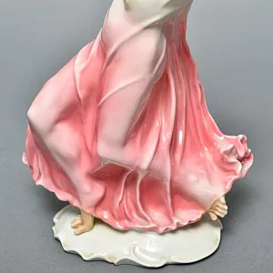 Редкость!!! Большая Фарфоровая Статуэтка «Айседора Дункан», Карл Энс / Karl Ens,  Германия, 30-е гг.