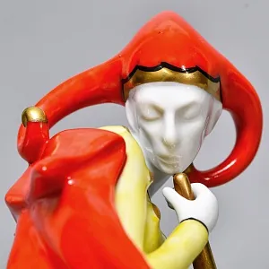 Редкая! Коллекционная Фарфоровая статуэтка «Придворный шут», GOEBEL Германия - 1986 год. 