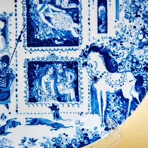 Коллекционная Фарфоровая Тарелка - Блюдо «СКАЗКИ», MEISSEN / МЕЙСЕН, Германия - 1974 год.