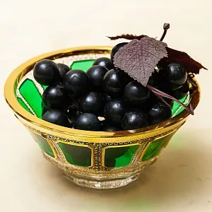 Орешница - Вазочка - Конфетница из серии «Зелёный Изумруд», ERNST WITTIG, Германия.