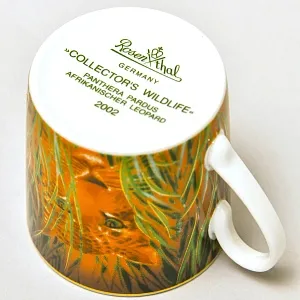 Коллекционная Фарфоровая Кофейная пара «Африканский Леопард», Rosenthal Германия - 2002 год..