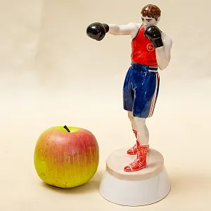 «Боксёр» - Авторская Коллекционная Фарфоровая Статуэтка, Россия.