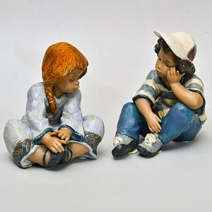 Коллекционная  Фарфоровая статуэтка «Ленивый день», Lladro серия Грес, Испания.