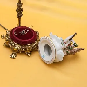 Электрическая Лампа - Светильник - Статуэтка «Мальчик с дудочкой» Фарфор Испания.