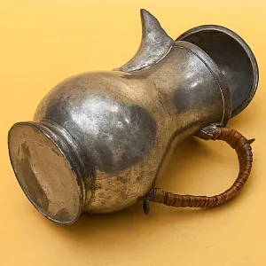 Небольшого размера Антикварный Оловянный Кофейник на 0,6 литра. Бельгия, ХIХ век.