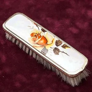 Винтажный Дамский Набор для Туалетного Столика «Желтая Роза», Франция,  середина ХХ века.