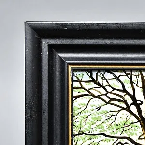 Фарфоровый Пласт - Картина - Панно «Сельский пейзаж. Пастбище», Royal Delft Голландия 50 гг. 