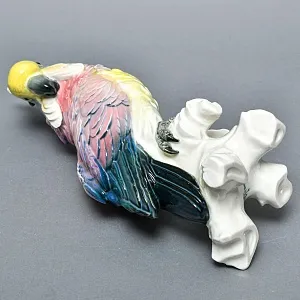 Большая Птица - Фарфоровая Статуэтка «Розово - Жёлтый Какаду» Н -36 см., Karl Ens Германия.