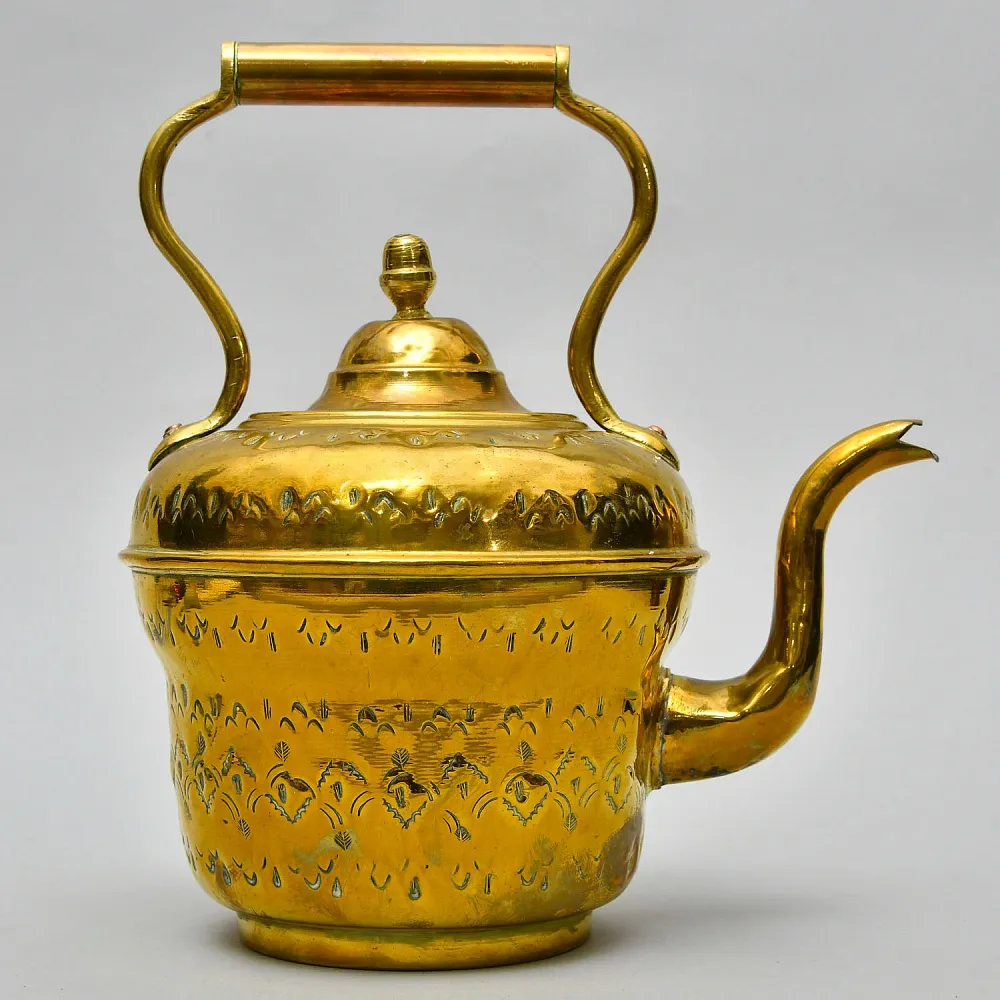 Винтажный Латунный Чайник на 3 литра. Марокко, середина ХХ века.