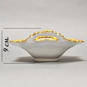 Фарфоровая Сухарница с ручками - Блюдо «Роза Мейсена», MEISSEN Германия, 1924 - 1934 годы.