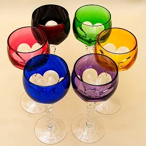 Бокалы 6 -ть штук серия «ELIZA» Хрусталь, JOSEPHINENHUTTE Германия, 60 -е годы ХХ века.