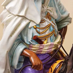 Редкая!!! Большая Фарфоровая Cтатуэтка «АРАБСКИЙ ВОИН» Shheibe - Alsbach Германия -1962год.