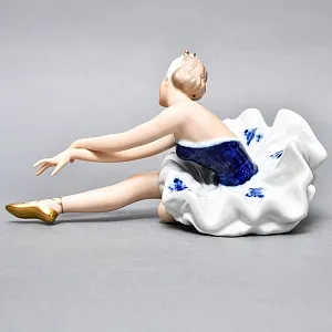 Коллекционная Фарфоровая статуэтка «Балерина. Умирающий лебедь», WALLENDORF Германия, 1963 - 1990 годы. 