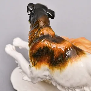 Редкость! Фарфоровая Статуэтка Пара Собак «Две Борзые», Karl Ens Германия, первая половина ХХ века.