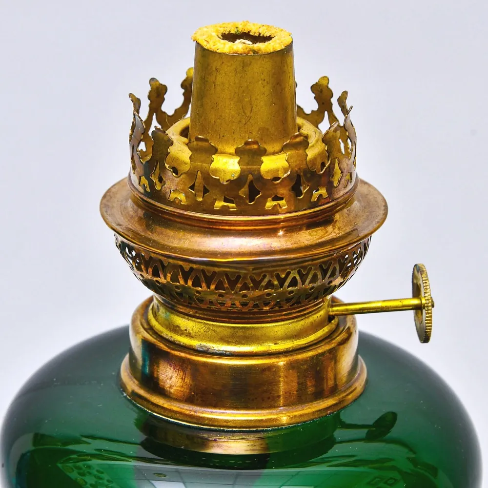 Редкость! Стеклянная Керосиновая Лампа, Unbekannter Hersteller, Германия первая половина ХХ века.