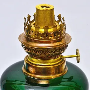 Редкость! Стеклянная Керосиновая Лампа, Unbekannter Hersteller, Германия первая половина ХХ века.