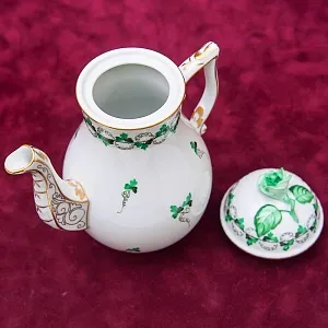 Классический Кофейный Сервиз PERSIL на 6 персон, 16 предметов. Фарфор HEREND, Венгрия.