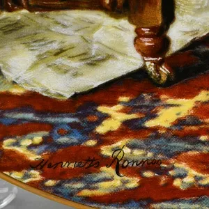 Коллекционная Фарфоровая тарелка «Кошка и котята - Резвые кошки», W.J.GEORGE США - 1991 год.