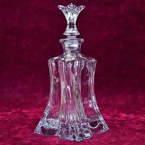 Редкость! Штоф - Графин «Ледяная Корона» Хрусталь, VAL SAINT LAMBERT Бельгия, конец 60-х гг.