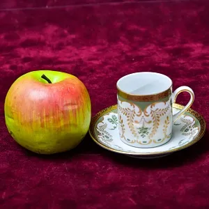 Коллекционная Кофейная Пара «Садовый орнамент», GLORIA Bayreuth, Германия 60гг.