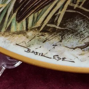 Коллекционная Тарелка «Глухарь» Фарфор Лимож Limoges Франция 1979 год.