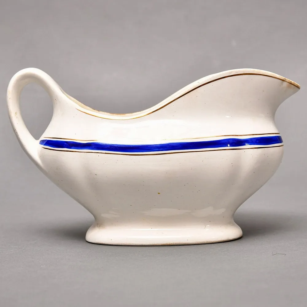 Большой Винтажный Фаянсовый Соусник, Конаково ЗИК, СССР -1955г.