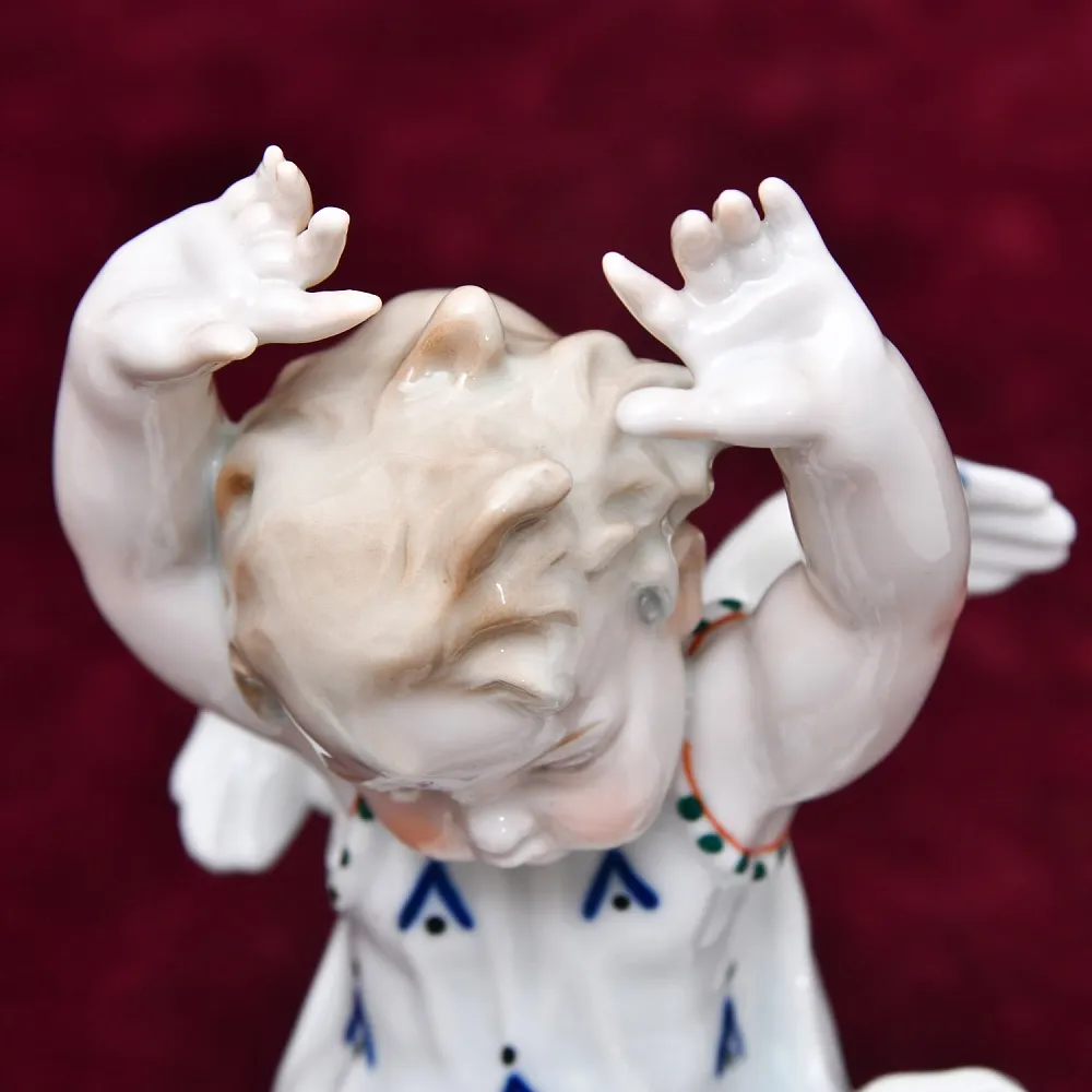 Редкость!!! Фарфоровая Статуэтка «Девочка и Цыплёнок», Карл Энс / Karl Ens Германия, 30-е гг.