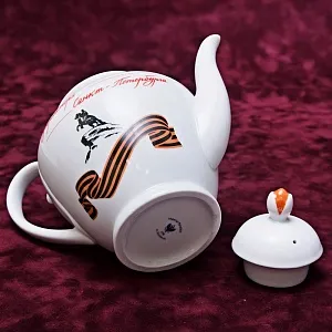 Коллекционный Чайный сервиз «Эгоист» - «65 лет Победы», Фарфор ИФЗ, Россия. 