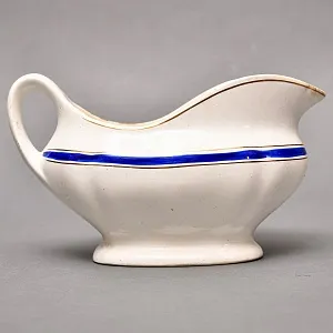 Большой Винтажный Фаянсовый Соусник, Конаково ЗИК, СССР -1955г.