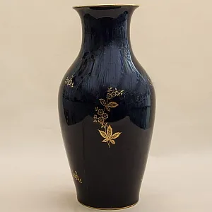 Кобальтовая Винтажная Ваза коллекция «Monic» Lindner Бавария, Германия 60 -е гг.