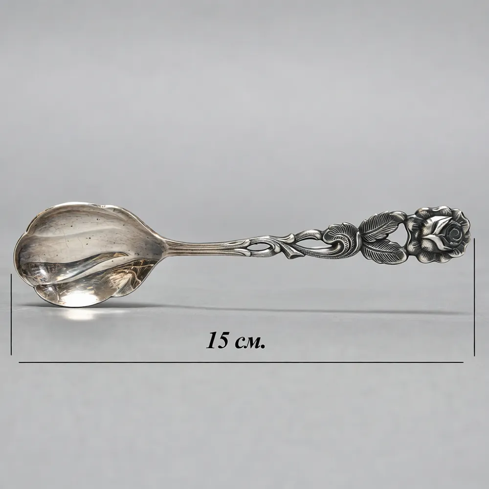 «Хильдесхаймская роза» - Десертный Сервировочный Набор, Silverplate, Германия 60-е годы.