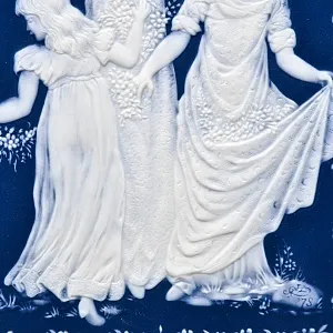 Фарфоровая Картина - Панно - Плакетка «Весенний танец», Villeroy&Boch Германия - 1978 год. 